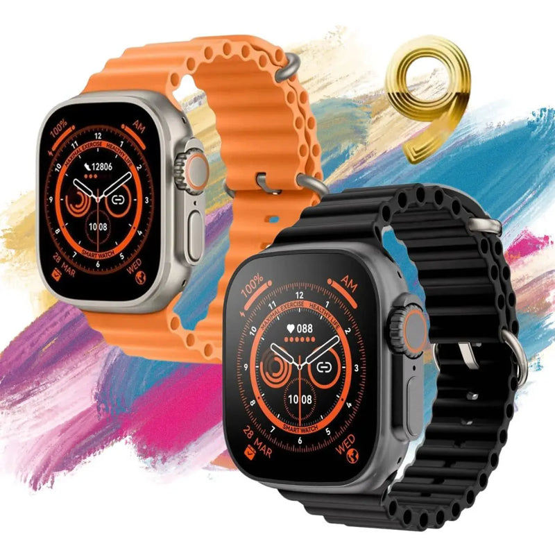 Smartwatch Reloj Inteligente U9 Plus Ultra 9 GPS Android IOs Hombre Mujer Microwear + 2 Pulseras