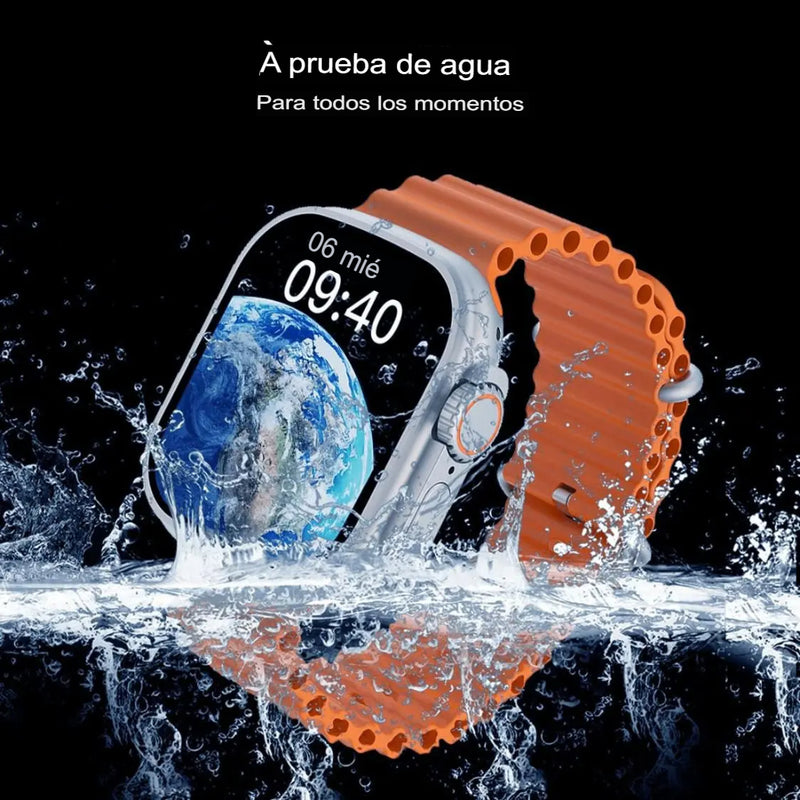 Smartwatch Reloj Inteligente U9 Plus Ultra 9 GPS Android IOs Hombre Mujer Microwear + 2 Pulseras